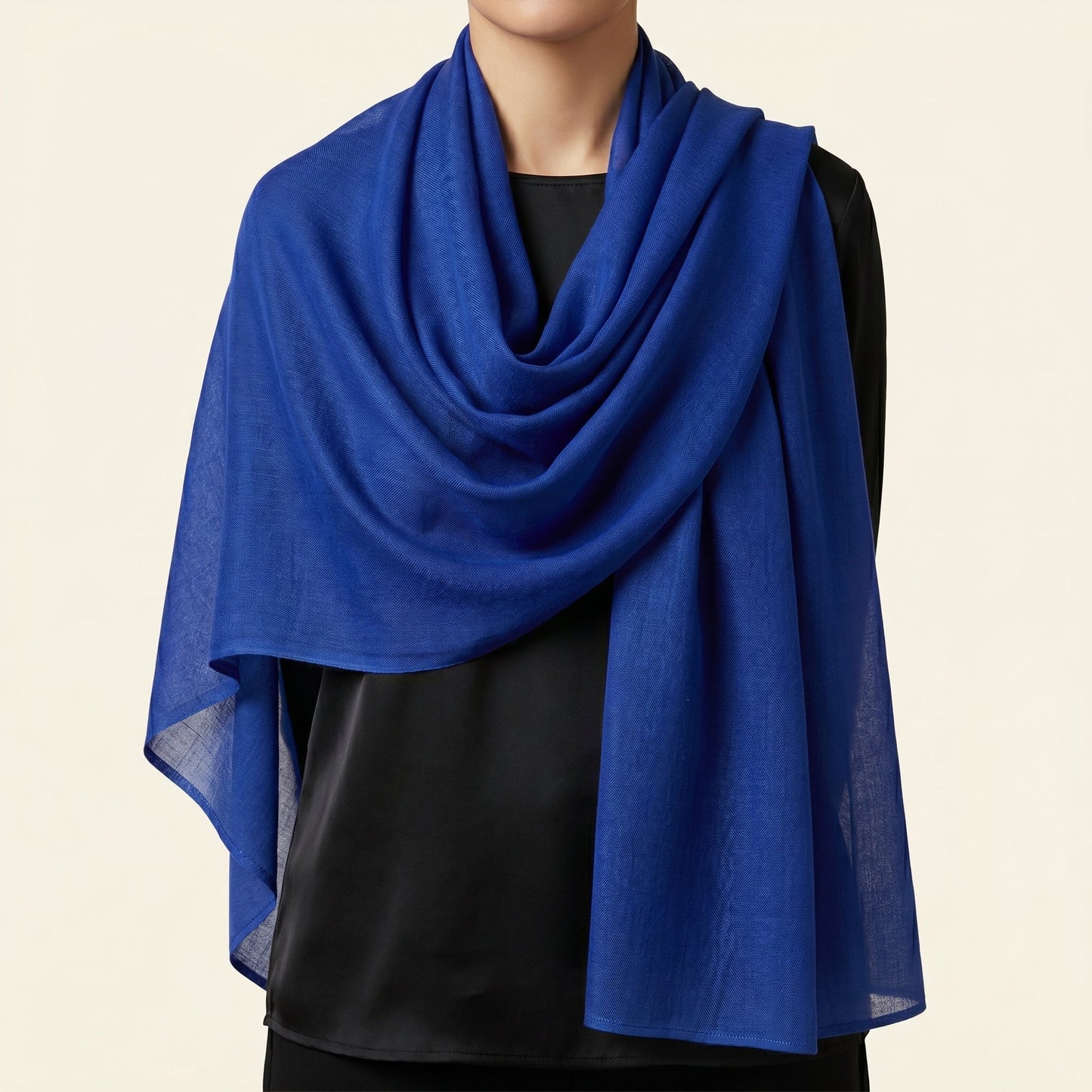 Royal Blue Chiffon Stole