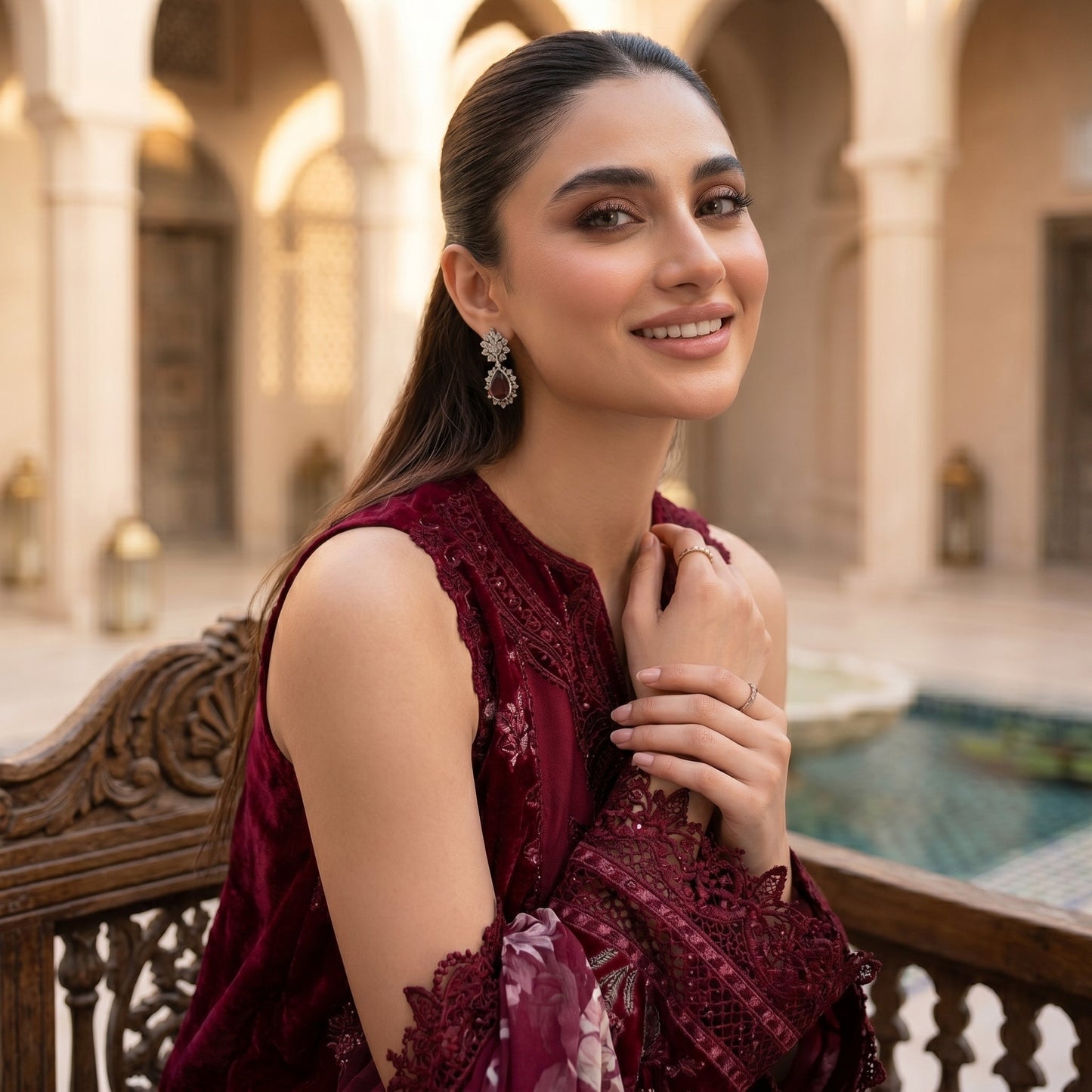 3 Piece Unstitched Embroidered Lawn Suit