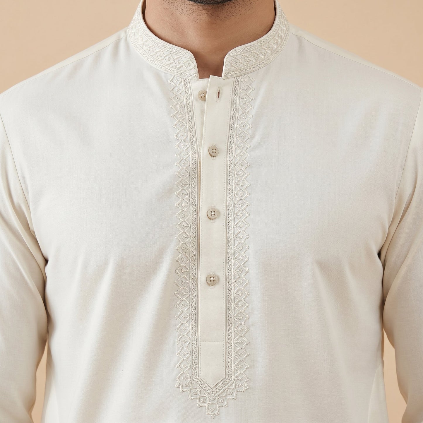 APPLE WHITE SEMI-FORMAL KAMEEZ SHALWAR