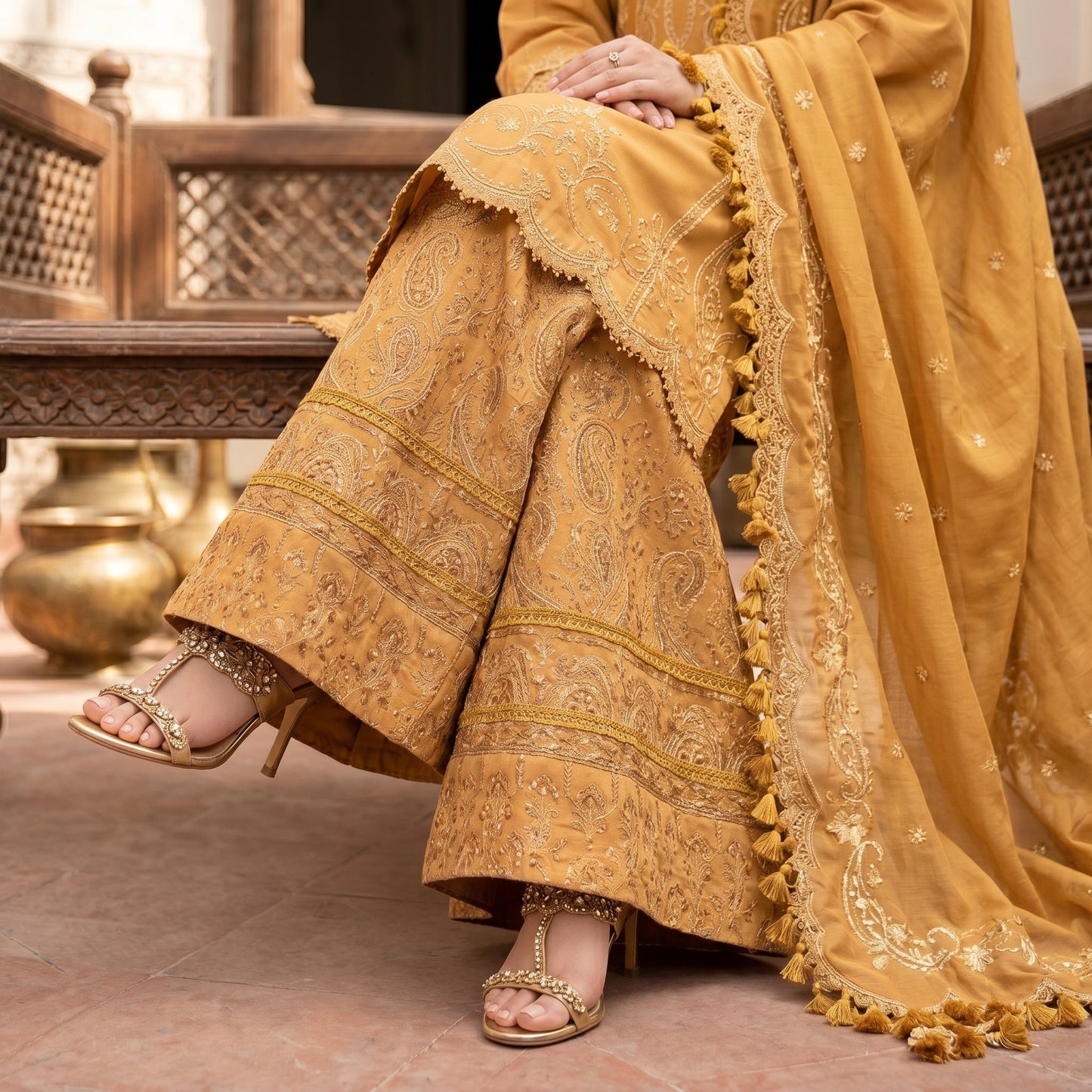 3 Piece Unstitched Embroidered Lawn Suit