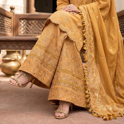 3 Piece Unstitched Embroidered Lawn Suit