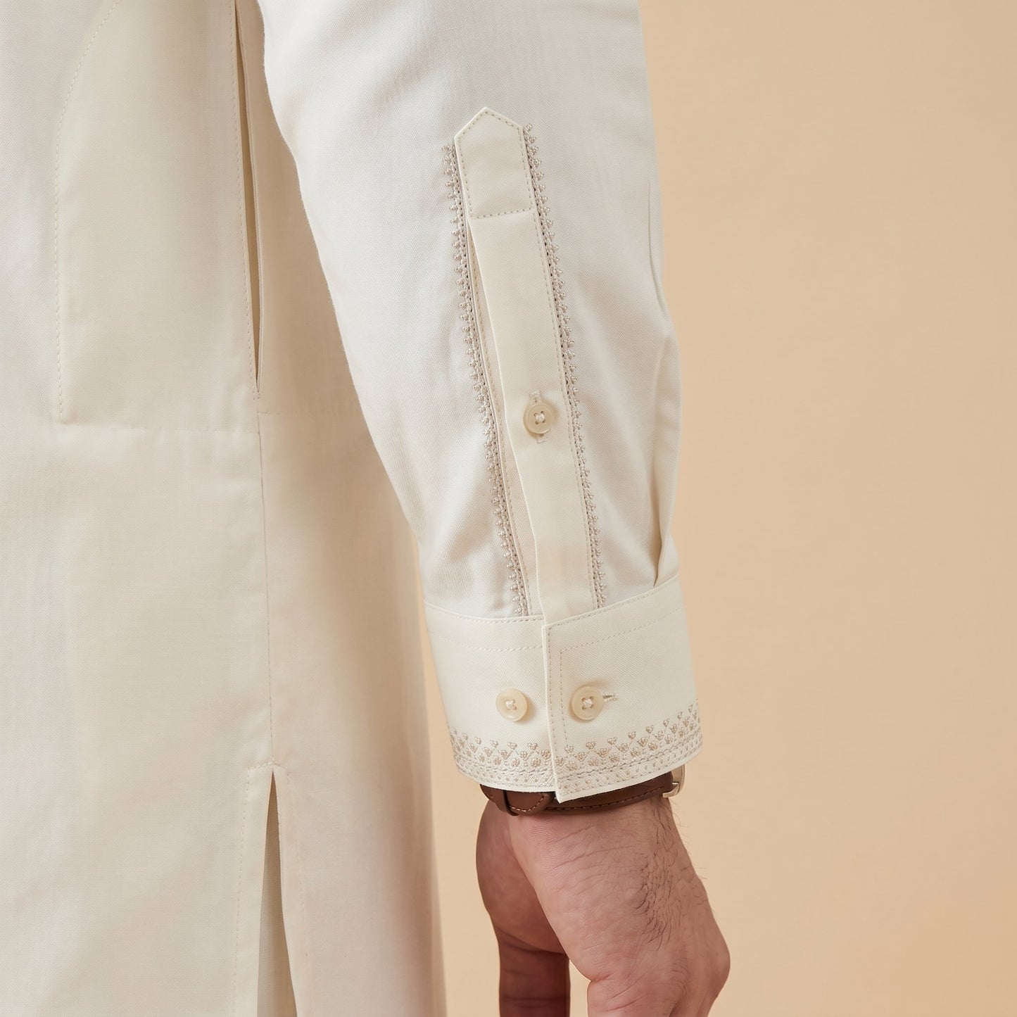 APPLE WHITE SEMI-FORMAL KAMEEZ SHALWAR