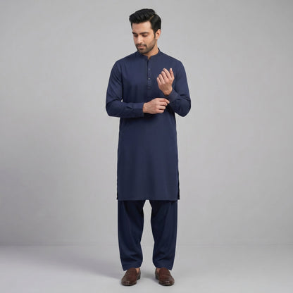 BLUE FORMAL KAMEEZ SHALWAR