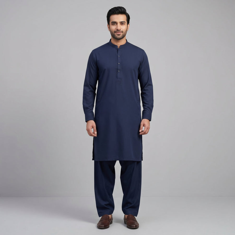 BLUE FORMAL KAMEEZ SHALWAR