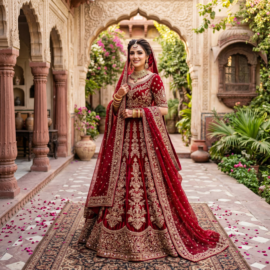 Crimson Royale Bridal Lehenga