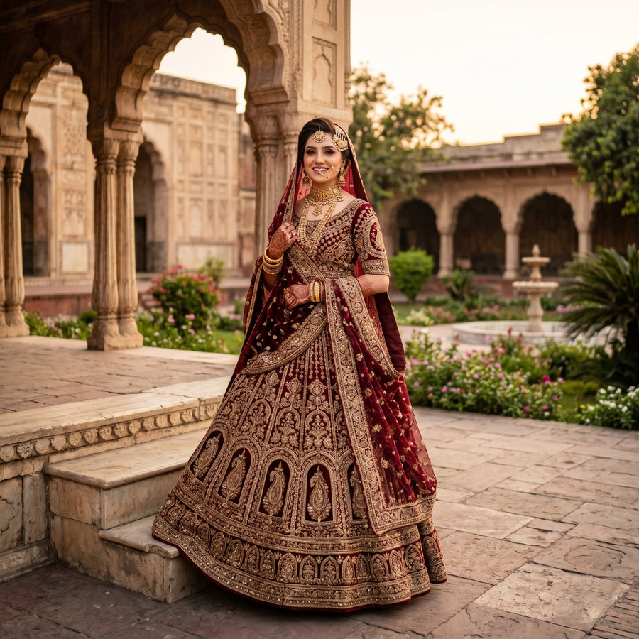 Mughal Majesty Bridal Lehenga