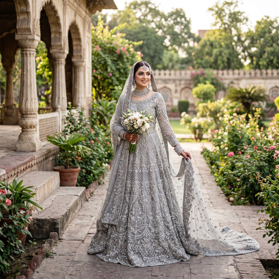 Silver Mist Bridal Gown
